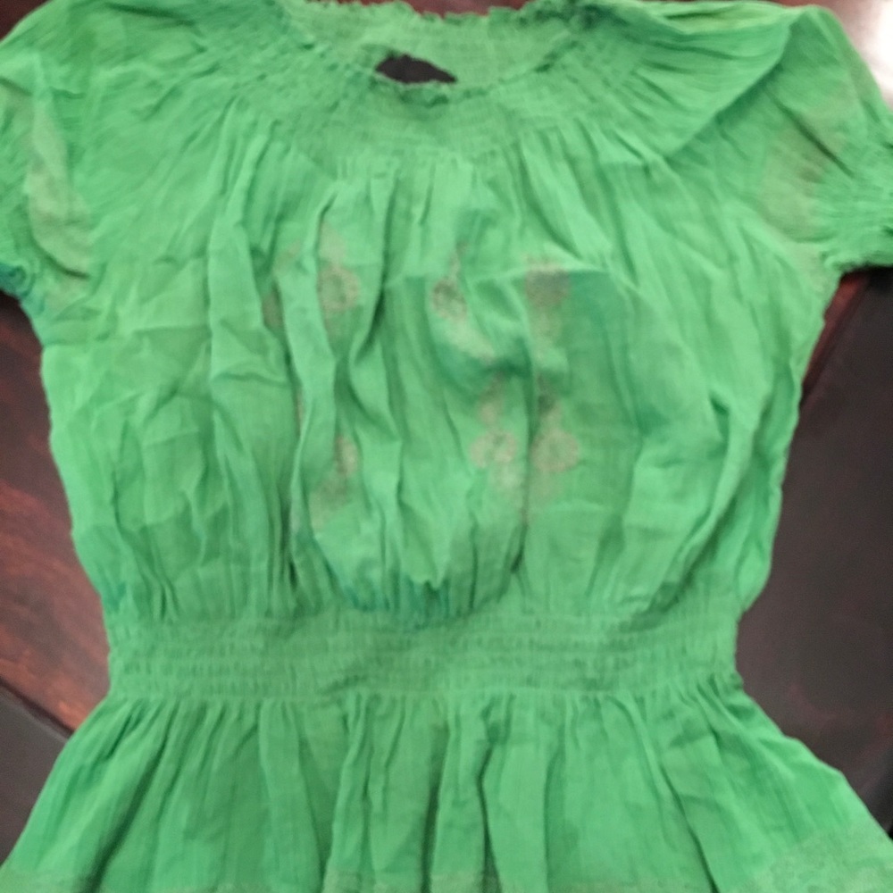 Green Cotton Top